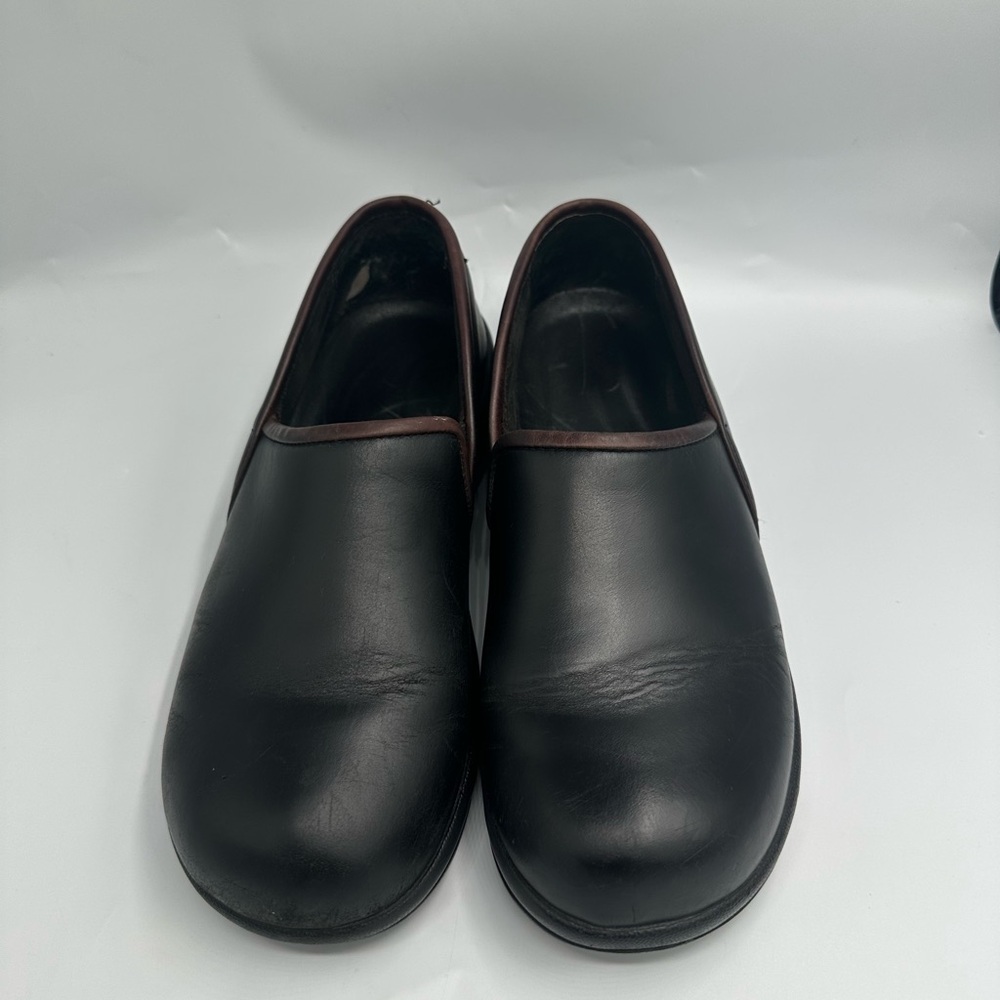 DANSKO Women's Black Leather Slip On Loafer Shoes Size 39 EU 8.5-9
